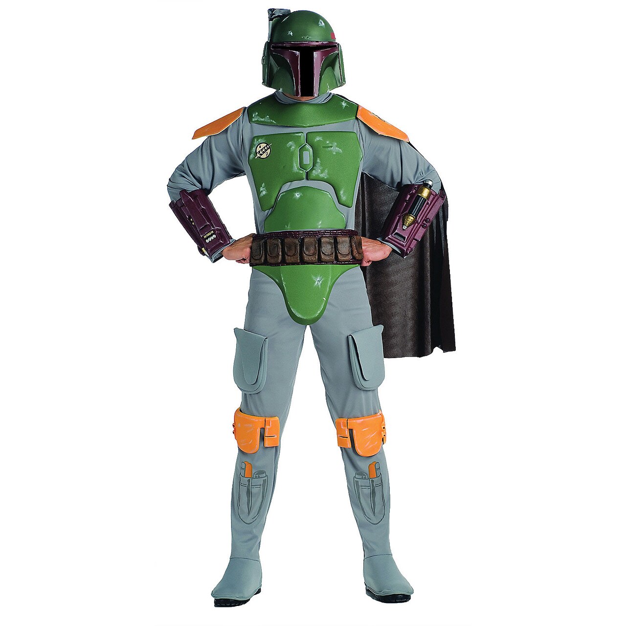 Adult Boba Fett Costume Cosplay Outfit Jumpsuit Helmet EVA Pieces Included